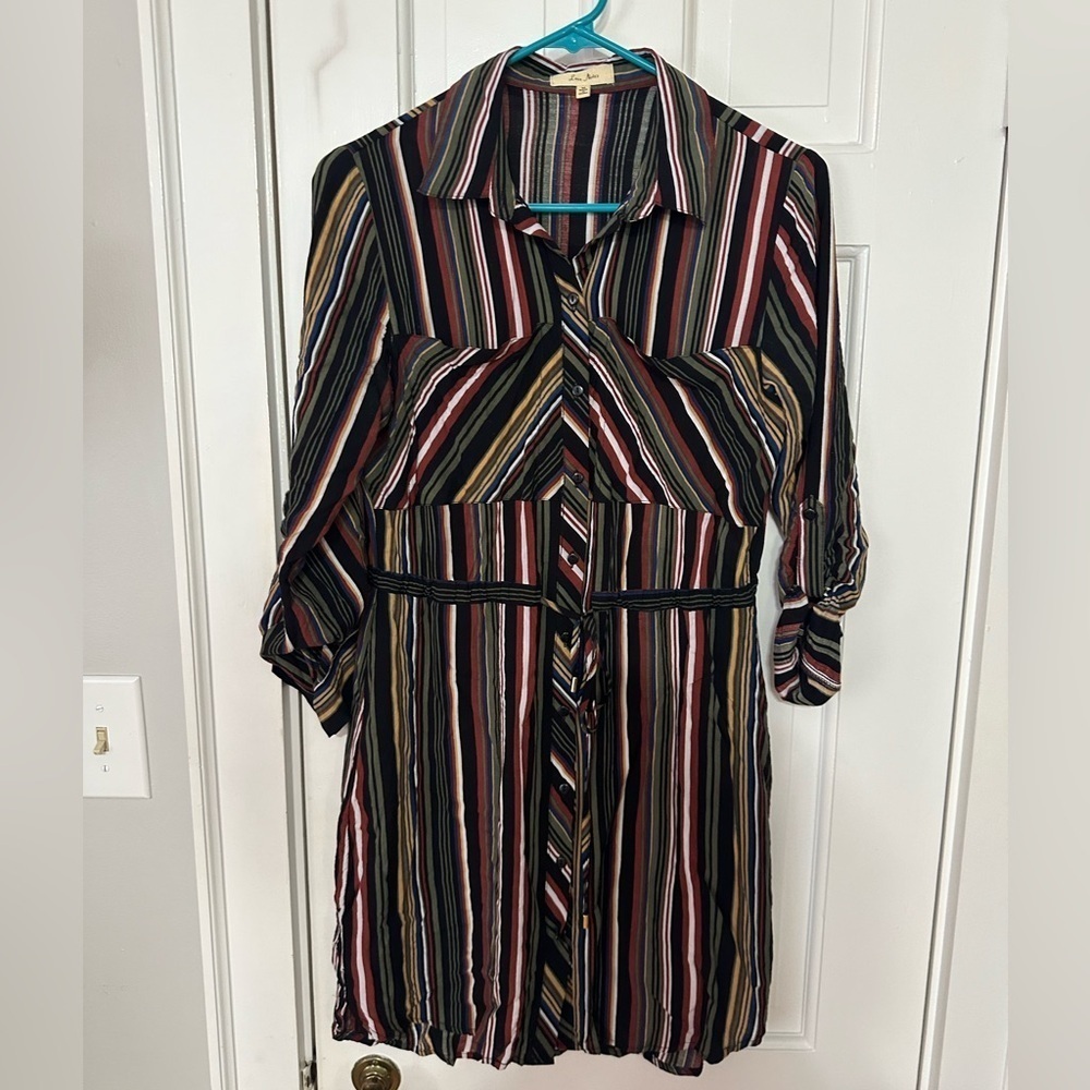 Love notes shirt dress